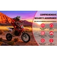 thumbnail image 2 of Dapmiu 36V 500W High Performance E-Dirt Bike&nbsp;- Front Disc Brake & 15" Large Tires, LED Battery Indicator, Red & Black, 2 of 8