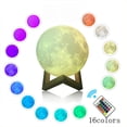 thumbnail image 3 of Lámpara de luna con control remoto 3D, luz de noche, lámpara de luna con palmaditas, iluminación de alimentación de atmósfera creativa, 3 of 4