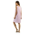 thumbnail image 4 of Casual Nights Women's Poly Cotton Sleeveless Nightgown Chemise, 4 of 5