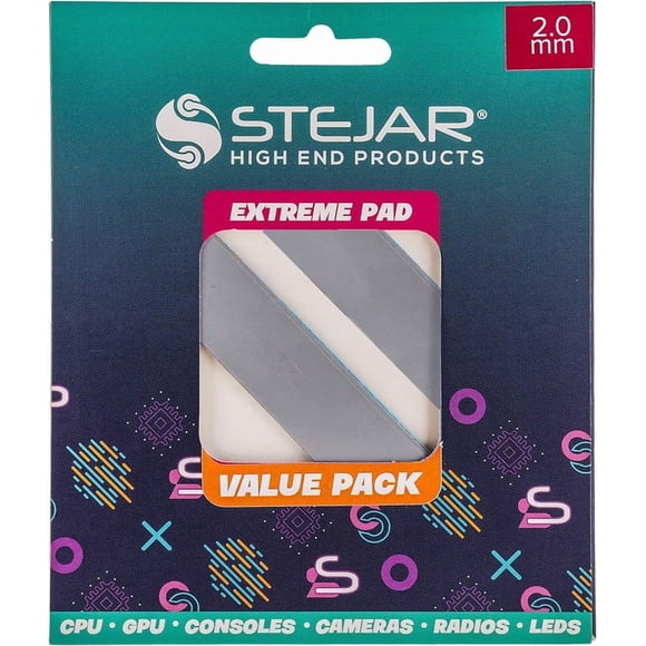 STEJAR THERMAL PAD 120X20X2.0MM 12.8 W/MK EXTREME ALTO RENDIMIENTO VALUE PACK