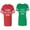 Men Red / Women Green, variant on Hubs Dad Mama Boss Matching Couple Cotton Jerseys (Men Red / Women Black) (Men S / Women S)