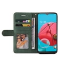 thumbnail image 2 of Case for LG K51 Leather Wallet Book Flip Folio Stand View Cover - Green, 2 of 5