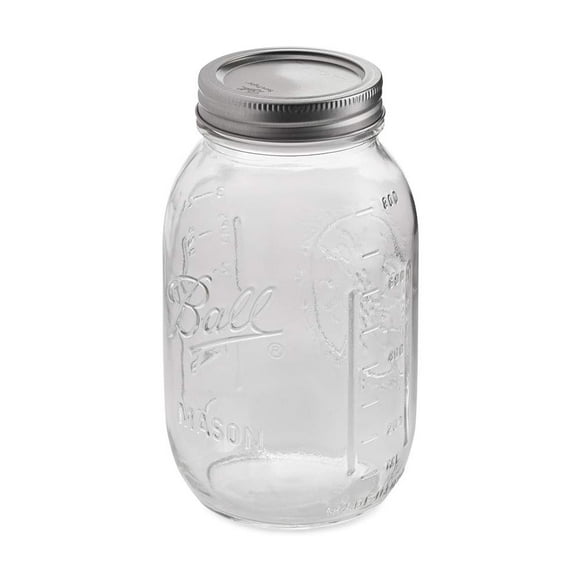 Ball Regular Mouth Quart 12 Pieces Jars (32oz) Made in USA, Clear