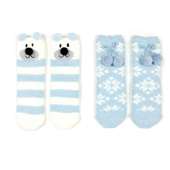 Women's Animal Fuzzy Socks Set Bear Gift Box Set