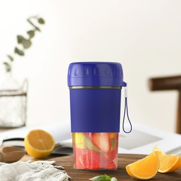 Xihbxyly Exprimidor Portátil, Licuadora de Frutas Recargable Por Usb, Diseño Portátil para Batidos y Licuados, Potentes Cuchillas de Acero Inoxidable, Ideal para Viajes y Exteriores, Capacidad de 350