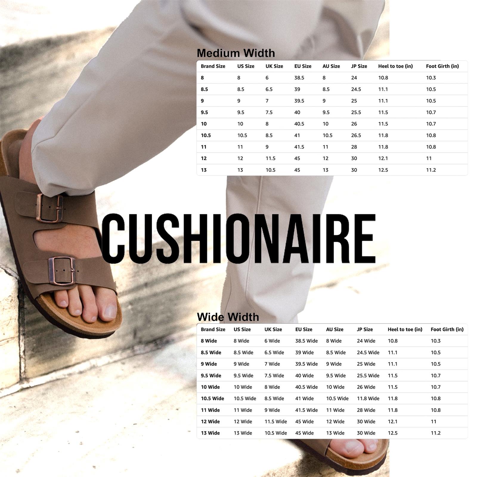 Cushionaire Lane Cork Footbed Men's Adjustable Slides photo 8