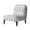 Blue Brown Elephant Print, variant on HELLHERO Pink Rose Pattern Armless Accent Chair Washable Cover, Easy Care Decorations Armless Accent Chair Protector for Hotel Bedroom