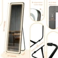 "LVSOMT Large 63""x20"" LED Lighted Full Length Mirror, Free Standing
