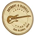 thumbnail image 2 of 50 Custom Engraved Wooden Magnets Rustic Wedding Save The Date Wood Magnets Persoanlized Gift, 2 of 3