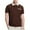 Coffee, variant on hoksml Mens Short Sleeve Shirts Casual Golf Polos Shirt Solid-Color Collared Colour Blocking Button Pocket T Shirt Top Turndown Collar Blouse Tee Shirt Summer Clearance