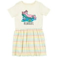 thumbnail image 3 of Inktastic Relaxolotl Cute Axolotl on Summer Vacation Girls Toddler Dress, 3 of 5