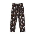 thumbnail image 6 of Uemuo Jumping Skull Pattern Men's Wide Leg Palazzo Lounge Pants with Pockets Light Weight Loose Comfy Casual Pajama Pants-XX-Large, 6 of 9