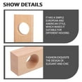 thumbnail image 4 of MasteelfCA 2pcs Home Curtain Rod End Wooden Rod Rack Household Shower Curtain Accessory, 4 of 8