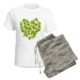 thumbnail image 5 of CafePress - Ginkgo Leaf Heart Women's Light Pajamas - Women's Short Sleeve Print T-Shirt and Pants Light Cotton Pajama Set, 5 of 7