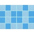 thumbnail image 1 of Ahgly Company Machine Washable Indoor Rectangle Transitional Deep Sky Blue Area Rugs, 5' x 7', 1 of 7
