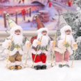 thumbnail image 3 of Adorno navideño de Papá Noel de pie, plateado, 3 of 5