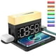 thumbnail image 1 of 6 in 1 Wireless Charging Station with LED Night Light Digital Alarm Clock 18W Fast Charging Compatible for iPhone 13 12 11 Pro SE XS XR X 8Plus 8 Samsung Galaxy iWatch, 1 of 7