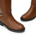 thumbnail image 5 of DREAM PAIRS Women's Knee High Riding Boots, Classic Equestrian Tall Boots with Gold Chain Detail, 5 of 8