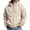 Beige, variant on Oversized Full Zip Hoodies Mens Long Sleeve Drawstring Hooded Sweatshirt Baggy Waffle Knit Fall Winter Drawstring Athletic Jackets for Men