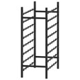 thumbnail image 2 of vidaXL Wine Rack for 48 Bottles Black Metal, 2 of 4