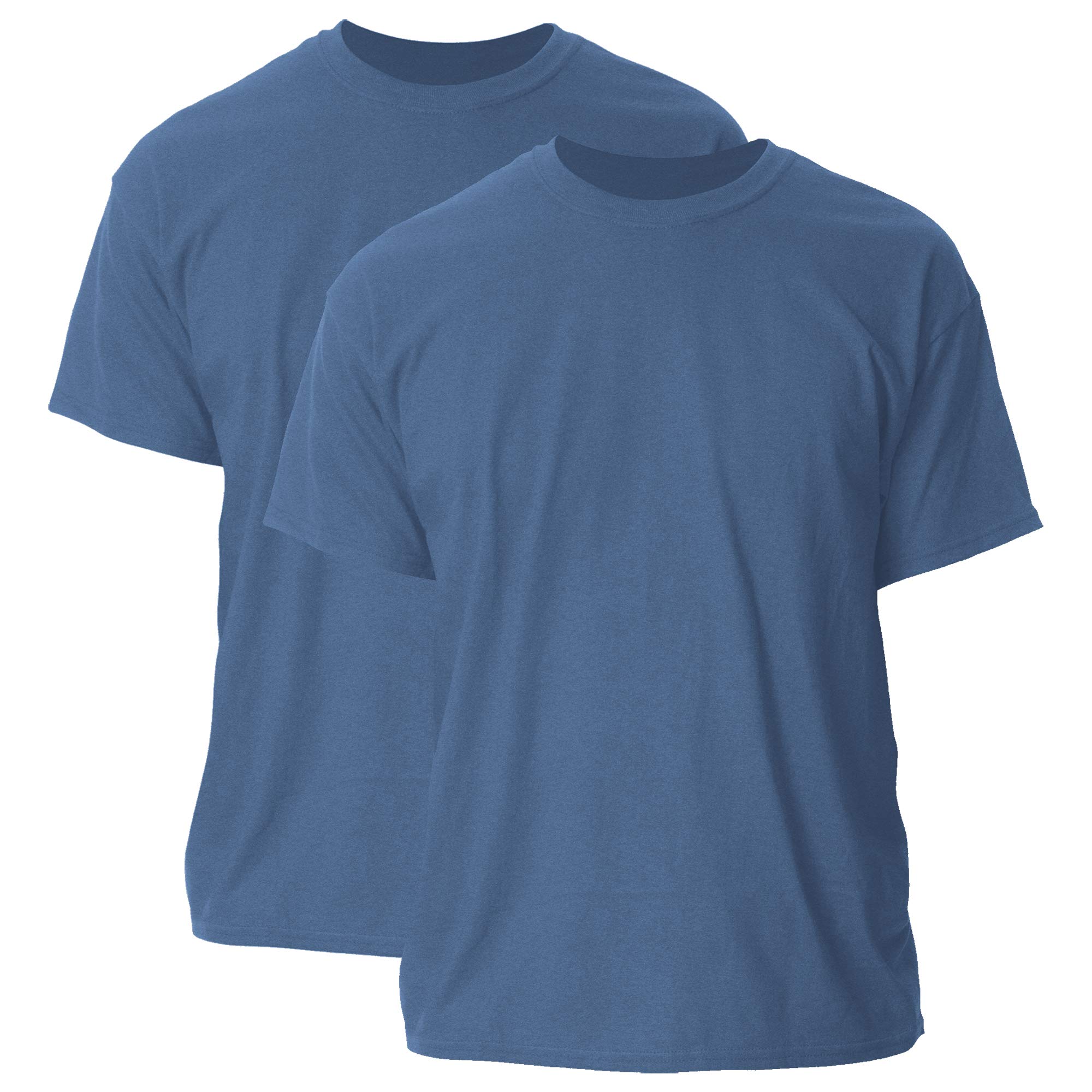 Gildan Ultra Cotton T-Shirt Uomo, 2 Pezzi, Taglia Large, Colore Sabbia: Maglietta Pesante In Cotone, Vestibilità Classica, Ideale Per Lavoro E Tempo Libero
