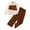 BM Brown, variant on Girls Autumn Two Piece Set - Plaid Long Sleeve Top with Ruffle Trim and Wide Leg Pants, Loose Fit,Size:7-8 Years
