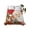 Crimson, Scarlet, Gold, White, variant on Twin Flat Sheet 66"x96", Christmas Santa Claus Soft Lightweight Bedding Flat Sheets Only, Xmas Gift Pine Needles Farmhouse Brown Brushed Microfiber Top Bed Sheet, Breathable StainResistant Bedsheets