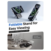 Magnetic Portable Charger,10000mAh Wireless Magnetic Power Bank with USB C Charging and stand, Travel Essential for Battery Pack Compatible with iPhone 17/air/16/15/14/13/12