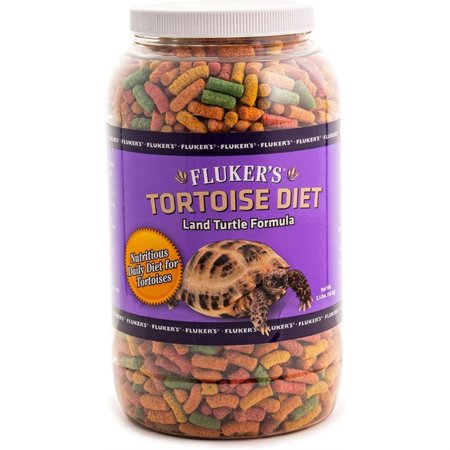 Flukers Land Turtle Formula Tortoise Diet - Large Pellet BULK - 13 Pounds - (4 x 3.25 Pounds)