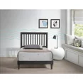 thumbnail image 2 of Mission Style Wooden Platform Bed, Twin Size Farmhouse Bedroom Furniture Bed, Cappuccino, 2 of 3