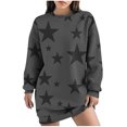 thumbnail image 1 of Robe d'Hiver pour Femmes, Robe Décontractée pour Femmes, Robe d'Automne et d'Hiver à Col Rond Manches Longues Imprimée, 1 of 4