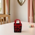 thumbnail image 4 of OUNONA Canvas Heart Tote Bag with Handles Reusable Valentines Day Wedding Party Favor Bag, 4 of 7