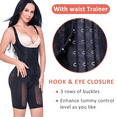 thumbnail image 4 of Women's Full Body Shaper Waist Trimmer Vest Underbust Corset Shaping Bodysuit Shapewear with Hook & Adjustable Straps, 4 of 6