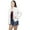 White, variant on Women's Basic Denim Jacket Button Down Long Sleeve Ladies Stretch Jean Jackets