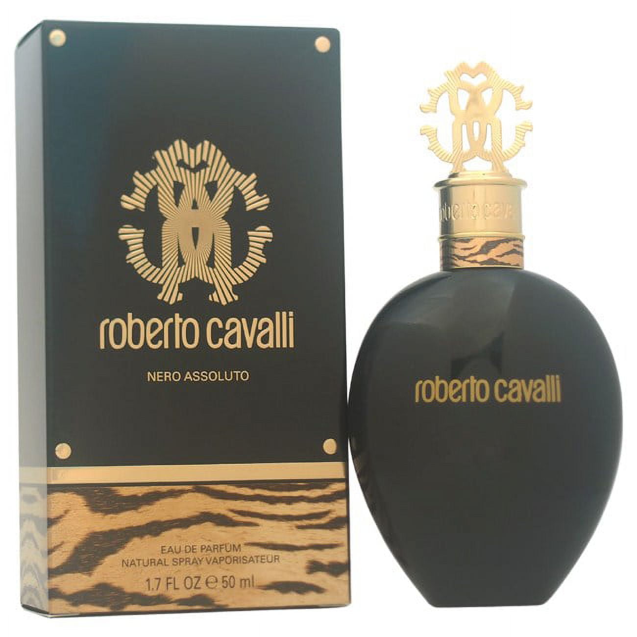 Roberto Cavalli Nero Assoluto Eau de Parfum Spray, Woody Floral