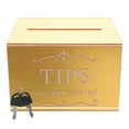 thumbnail image 2 of Acrylic Tip Collection Box With Lock Money Storage Container Suggestion Box Raffle Cash Box For Bartender Bars Restaurants, 2 of 6