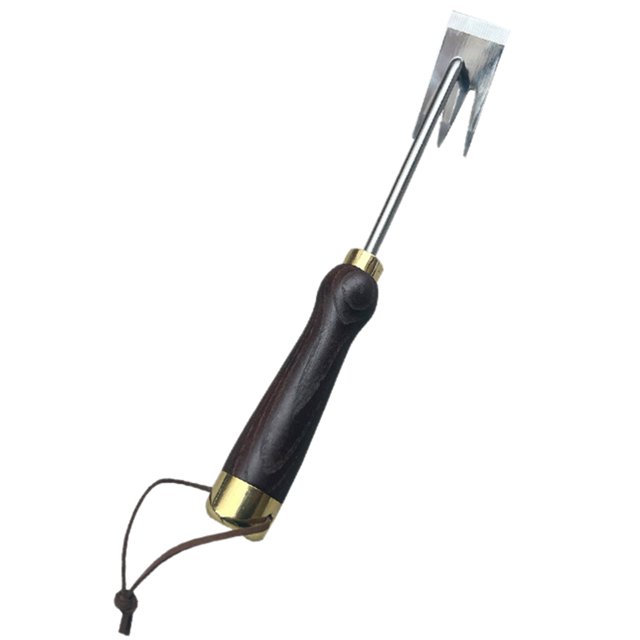 Ensemble Mécanique, Râteau Désherbeur Outil de Désherbage Outil de Tonte Multi-Usage en Acier Inoxydable Fleur en Pot Pointue Houe Pot de Presse Râteau, Outil de Garniture