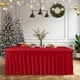 thumbnail image 4 of Mantel HolidayIdeas de spandex rojo, paquete de 4 para mesa de 8 pies, 4 of 8