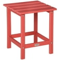 thumbnail image 2 of Outsunny 15" Patio End Table, HDPE Plastic, Red, 2 of 9