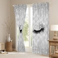 thumbnail image 3 of Homewish 2pcs Women Eyelashes Curtains, 42x63, 3 of 6