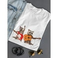 thumbnail image 3 of Rocking Raccoons T-Shirt Women -Image by Shutterstock, Female 5X-Large, 3 of 4