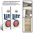 thumbnail image 4 of Skip's Garage Miller Lite Original Solid Wood Cornhole Board Set, 4 of 6