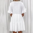thumbnail image 4 of EGNMCR Robes de Vacances pour Femmes Robes de Plage Femmes Hawaïennes Tropicales Imprimées Sans Manches à Bretelles Robe Courte d'Été Ample Confortable Boho Robe d'Été, 4 of 6