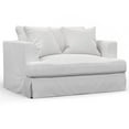thumbnail image 3 of Sunset Trading Newport 52" Fabric Slipcover for Chair & A Half w Ottoman / White, 3 of 8