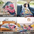 thumbnail image 2 of Yayeee Throw Blanket for Couch Soft Warm 60" x 80" Sofa Chair Bed Decoration, Art Cat, 2 of 7