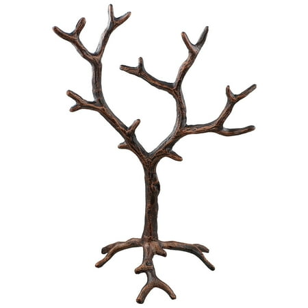 Rustic Jewelry Display Ideas Solid Metal Jewelry Tree Display Stand / Decor Piece - Rustic Copper Finish, Organize your jewelry or just use as a beautiful table topper. By DeLeon ()