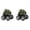 Army Green 2PCS, variant on Printing Frictional Toy Car Children Absorbing Off Road Vehicle Toys 360°, 3.5 inch, Army Green 1PCS