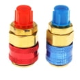 thumbnail image 1 of Adaptador De Conector De Acopmiento Rápido De CA R134A Adaptador Alto Bajo Pulgada SAE Mangue Manómetro Conjunto De 1 Par Macarena Adaptador de acoplador rápido R134a, 1 of 7