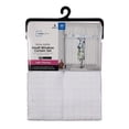 thumbnail image 6 of Mainstays 3 Pieces Waffle Weave Tier Set Arctic White, BCI Cotton, Polyester, Recycled Poly, 56"W x 14"L, Indoor Curtain, Adult, 6 of 6