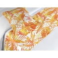 thumbnail image 3 of Palm Trees Bed Runner Set, Summer Colors Chill Silhouettes of Exotic Monstera Woods Hawaii Print, Decorative Bedding Scarf & a Pillow Sham for Hotels Homes, Twin, Burnt Orange Mustard, by Ambesonne, 3 of 3